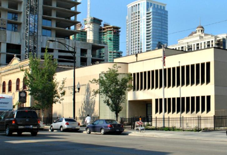 The former Letter Carriers union HQ at 1411 South Michigan Avenue, Chicago