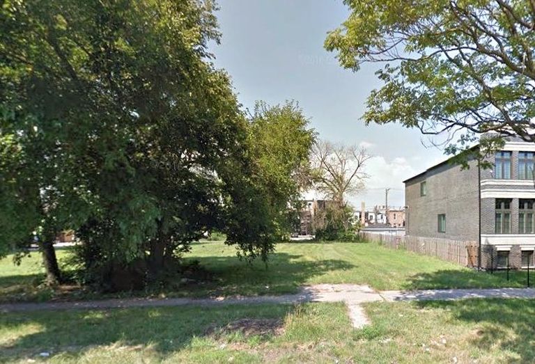 A vacant lot on the 4500 block of South Prairie Avenue in Chicago