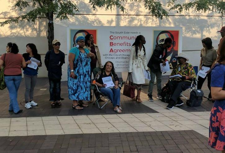 Obama Presidential Library Protests