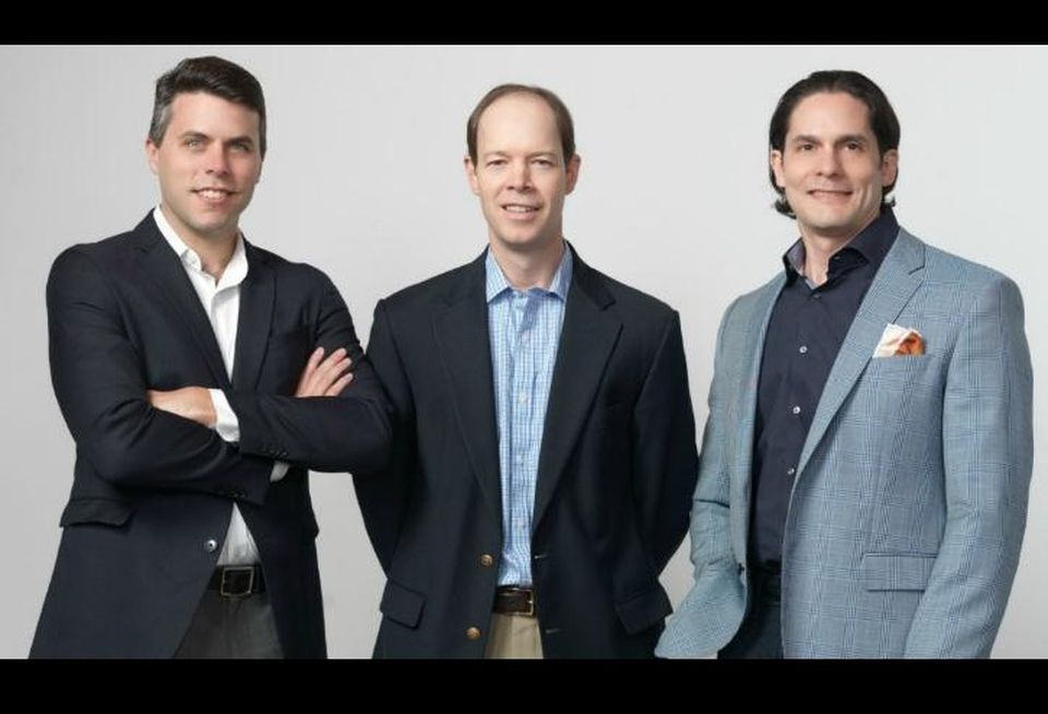 Monarch Realty Partners principal Brian Semel, managing broker Bill Baumann and principal Michael Anguiano