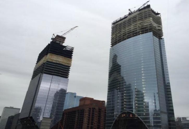 150 N Riverside (left) and River Point in Chicago