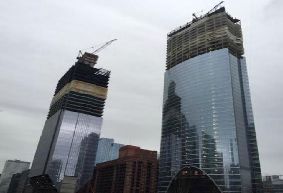 150 N Riverside (left) and River Point in Chicago
