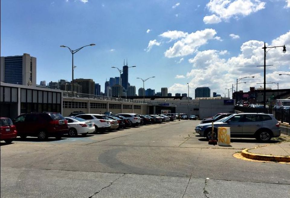 Greyhound bus maintenance facility on Chicago's North Branch Industrial Corridor