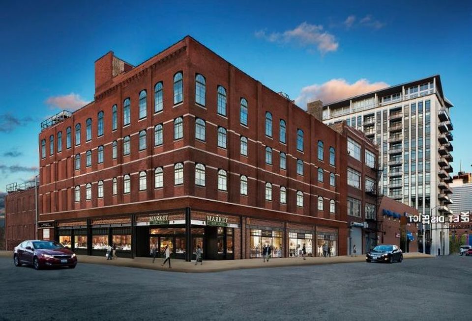 A rendering of Thor Equities' plans for 816-820 West Fulton Market in Chicago