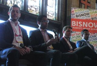 Scarlett Hotel Group Principal Zio Pekovic, Oxford Capital Group Principal Sar Peruri, Angelo Gordon Managing Director Chris Oka and Arbor Lodging Group CEO Vamsi Bonthala