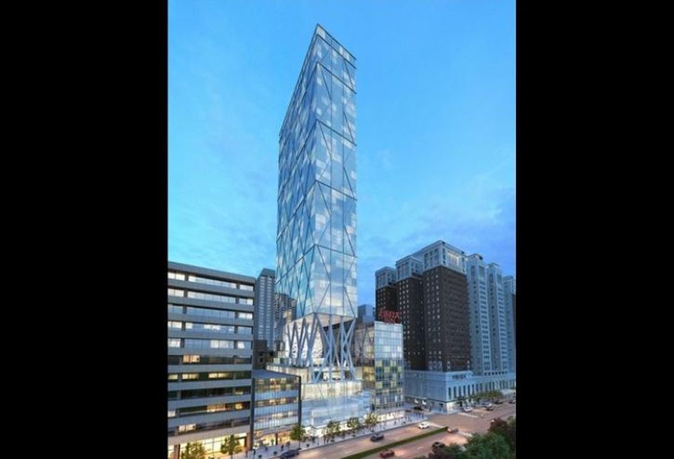 Oxford Capital's rendering for its Essex Inn redevelopment, Chicago, IL