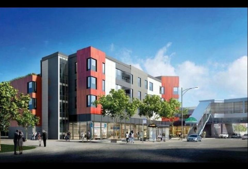 A rendering of Woodlawn Station