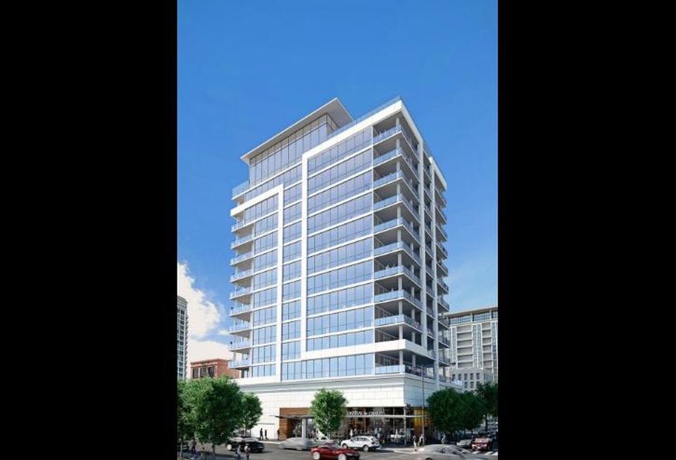 A rendering of Sedgwick Development's The Bentham, a 15-story condo tower in River North.