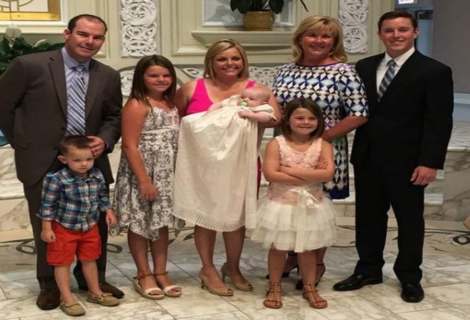 JLL regional director Sean Reynolds (left) with his family.