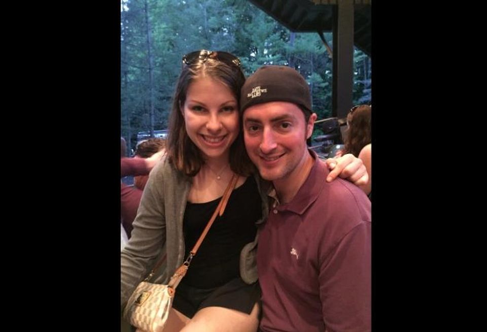 JLL tenant rep Deanna Becker with fiance, Jordan.