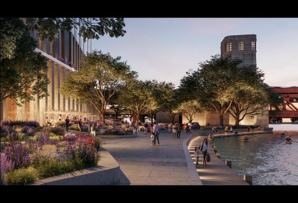 Related Midwest's plans for 400 Lake Shore Drive include an extension of the riverwalk extending underneath the Lake Shore Drive bridge and connecting pedestrians to the lakefront and a rehabbed DuSable Park.