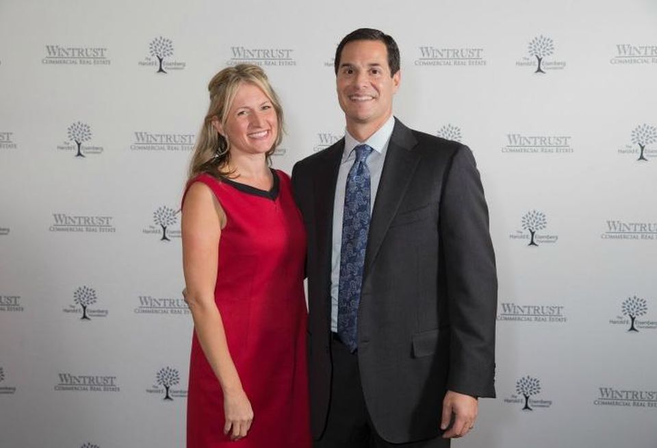 Harold E. Eisenberg Foundation executive director Katie Wales and board president Peter Eisenberg