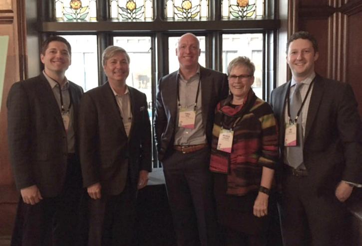 Regency Centers managing director Nick Wibbenmeyer, Terraco Real Estate Development & Management CEO Scott Gendell, Builtech Services president Chris Noon, Mid America Asset Management principal Michelle Panovich and Freeborn & Peters partner Ari Krigel