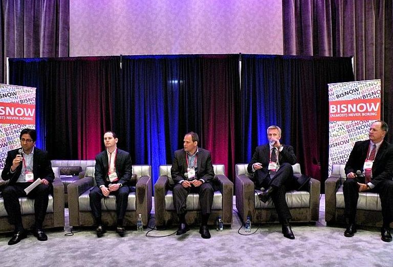 Mesa West Capital Principal Ronnie Gul, Angelo Gordon Vice President Scott Glassberg, Origin Investments Managing Director Marc Turner, LaSalle Investment Management Managing Director David Schreiber and GlenStar Properties Senior Managing Director R. David Trumpy