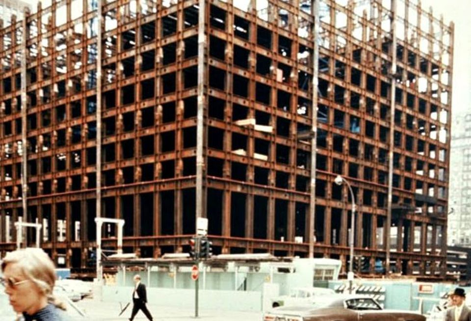 Willis Tower under construction in 1971.