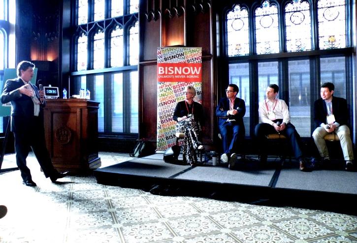(RE)Meter CEO Jack Buck, KIG Principal Susan Tjarksen, @properties co-founder Thaddeus Wong, Chicago Ventures principal Ezra Galston and MATH Venture Partners managing director Mark Achler