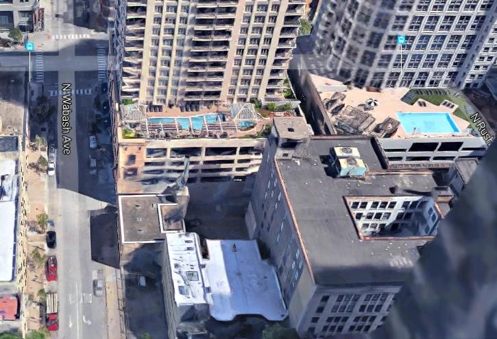 The northeast corner of Wabash Avenue and Superior Street, Chicago