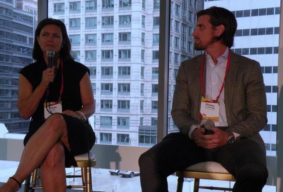 Farpoint Development Principal Regina Stilp and Kiser Group Director Michael D'Agostino