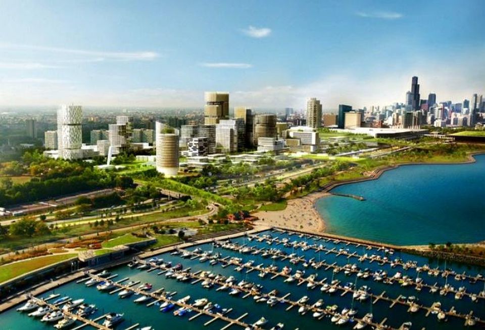 A rendering of Burnham Lakefront