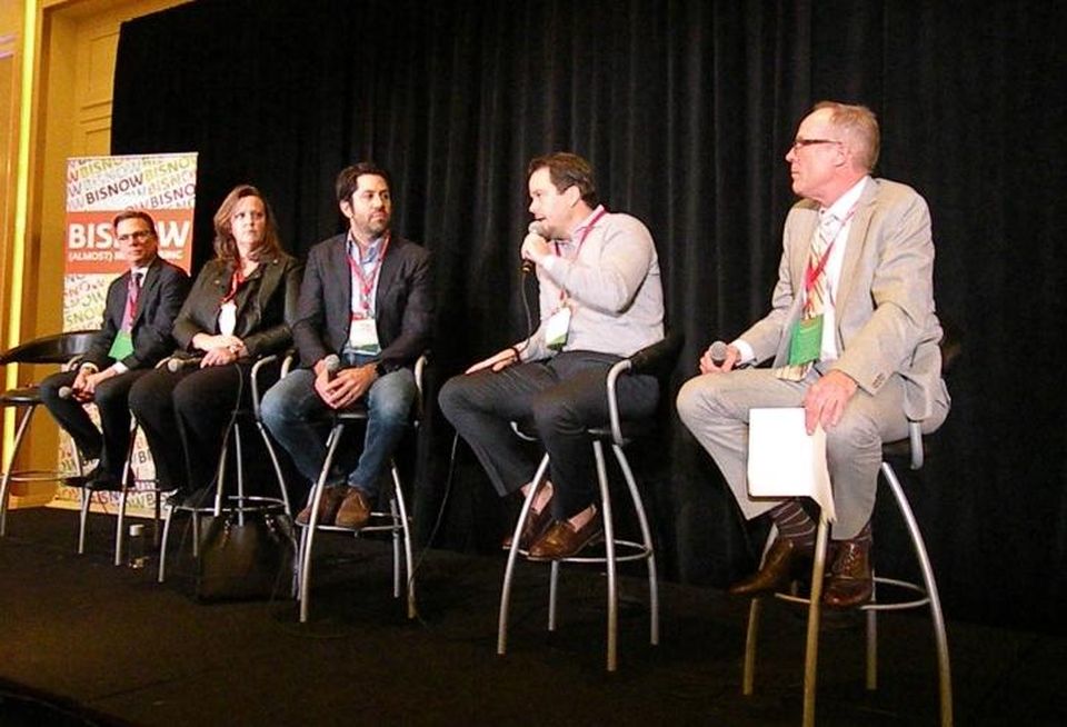 Related Midwest Vice President of Affordable Housing Jacques Sandberg, Sterling Bay Director of Development Services Erin Carbonargi, Shapack Partners CEO Jeff Shapack, CEDARSt Companies CEO Will Murphy and DLA Piper Partner Will Klawiter