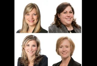 MB Real Estate's Suzanne Hendricks, Krysta Bavlsik, Eileen Flynn, and Karoline Eigel (clockwise from top left)