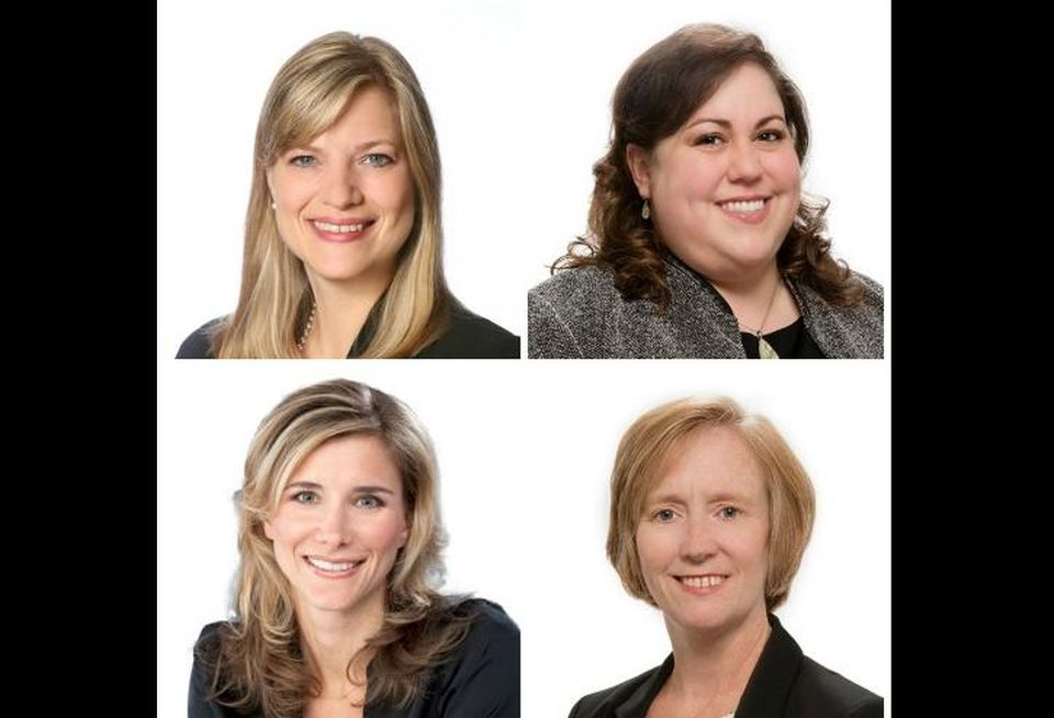 MB Real Estate's Suzanne Hendricks, Krysta Bavlsik, Eileen Flynn, and Karoline Eigel (clockwise from top left)