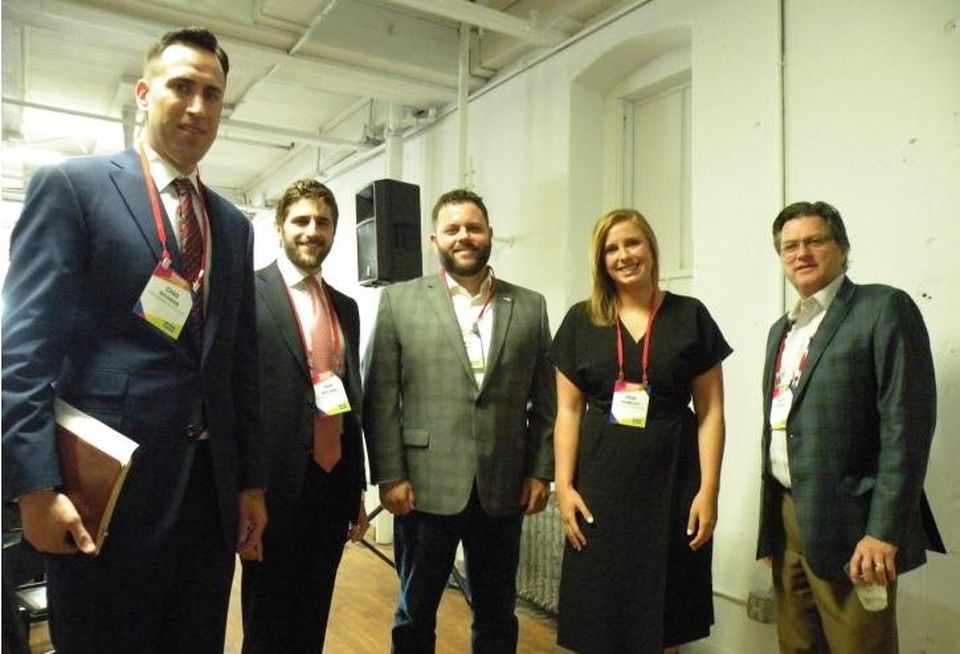 Freeborn & Peters Partner Chad Richman, GNP Realty Partners Senior Vice President John Gagliardo, ESD Senior Vice President Andrew Lehrer, Shapack Partners Director Paige Hennessy and Wright Heerema Architects Principal Roger Heerema