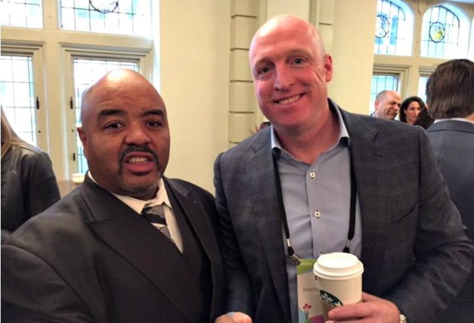 Builtech Services president Chris Noon (right)