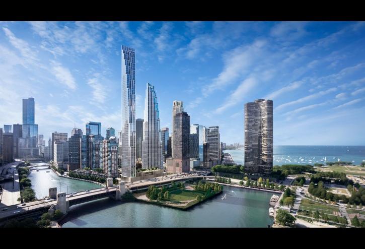 A rendering of Related Midwest's plans at 400 North Lake Shore Drive