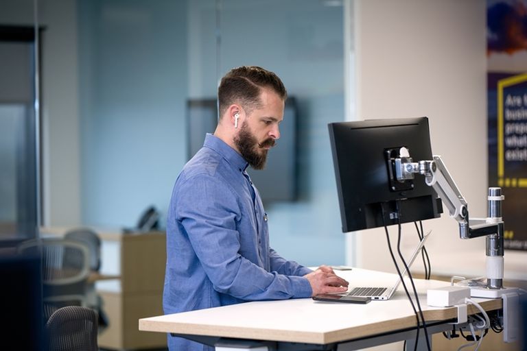 EY San Diego Sit-to-stand desk