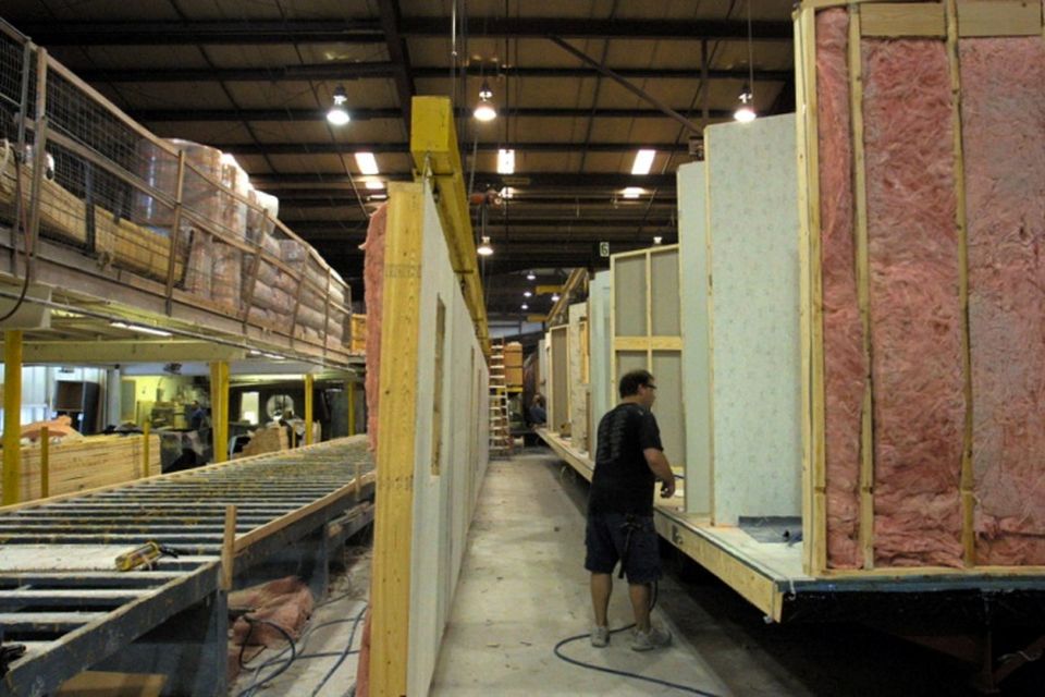 Manufactured_Home_Side_walls_are_built_and_attached