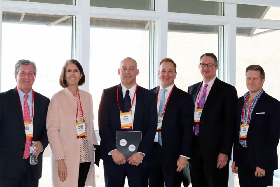 Crescent Real Estate Managing Director John Zogg, Perkins + Will Principal Brigitte Preston, Connectivity Wireless Solutions Director of Strategic Accounts Mark Niehus, who moderated, KDC Senior Vice President of Development Ryan McManigal, Dallas Area Rapid Transit President and Executive Director Gary Thomas, and ZOM Living Vice President-South & Southwest Jason Haun.