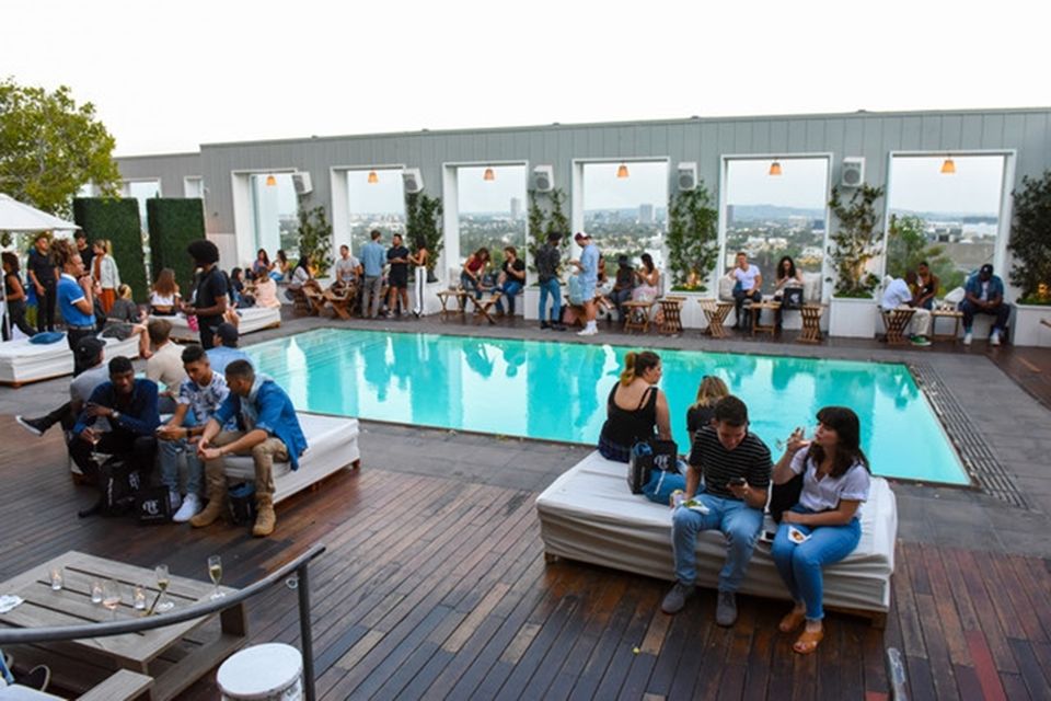 A&F's Do It Denim launch at the Mondrian Los Angeles, an SBE property