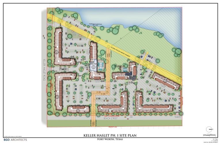 Fort Worth apartments site plan