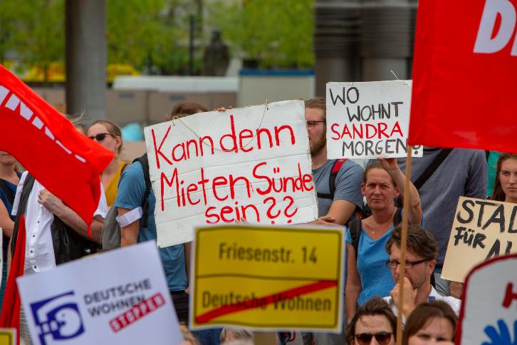 Renters in Berlin have complained about rises, particularly from the city's biggest landlord, Deutsche Wohnen.