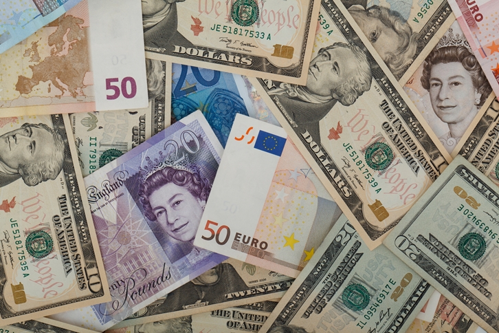 various currencies