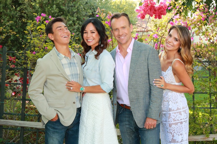 Jim Chatfield, with son Jimmy, wife Denisia and daughter Solana.