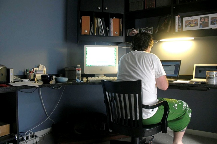Working at home pic