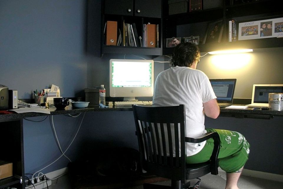 Working at home pic