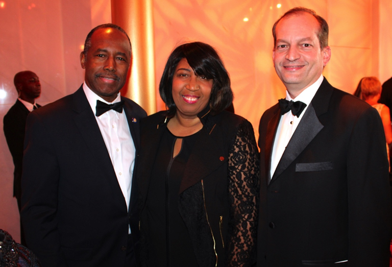 Ben Carson, his wife, Candy Carson and Secretary of Labor Alex Acosta