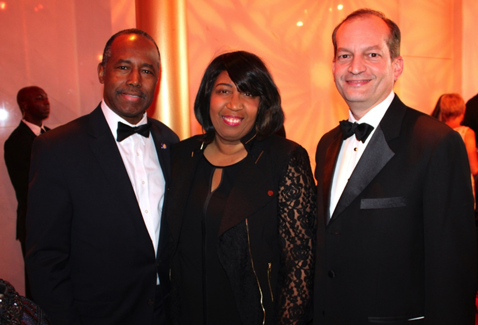 Ben Carson, his wife, Candy Carson and Secretary of Labor Alex Acosta
