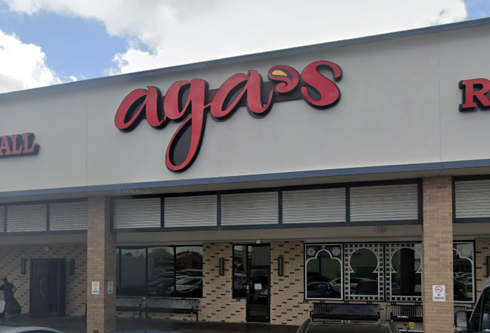 Exterior of Aga's restaurant