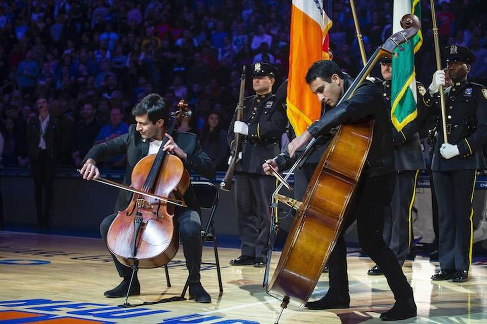 Justin Abrams, left, performing with his brother, Ramin Abrams, Flagship RTL