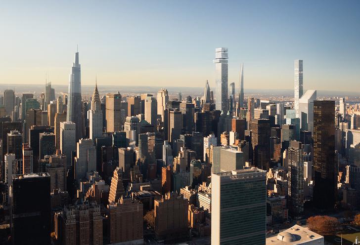 A rendering of Tower Fifth, the proposed supertall in Midtown Manhattan from Harry Macklowe