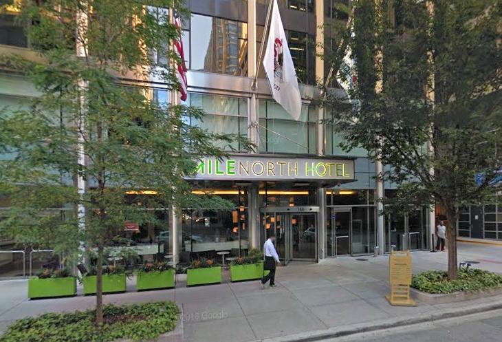 The MileNorth Hotel in Chicago, IL. This is the future site of Cambria Hotel & Suites Chicago - Magnificent Mile