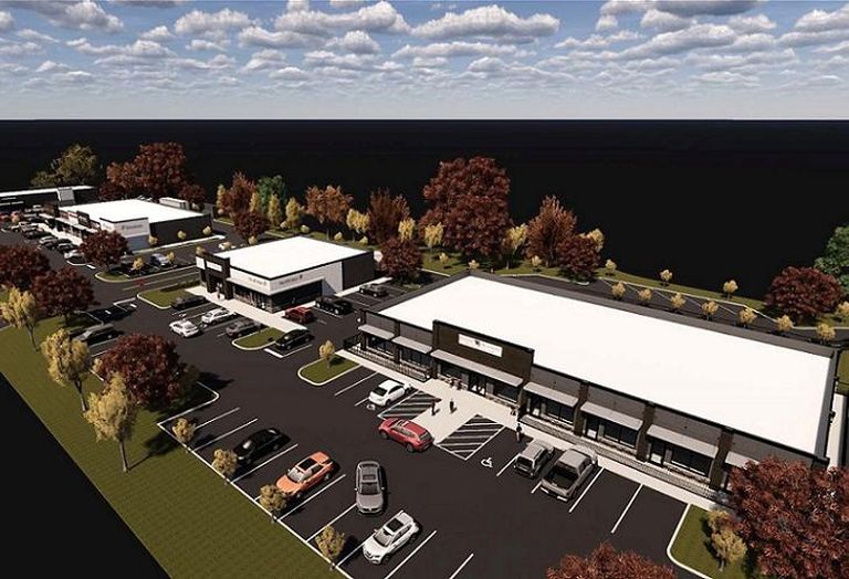 Washington & Barron Commons, a four-building retail center located in the Chicago suburb of Grayslake