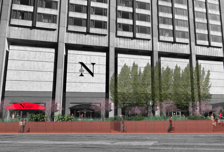 A rendering of Hawkin Way Capital and Varde Capital's proposed partial dorm conversion of the Sheraton Boston hotel.
