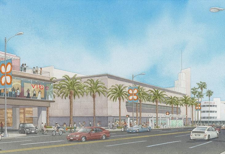 Rendering of Capri Capital's Baldwin Hills Crenshaw Plaza redevelopment
