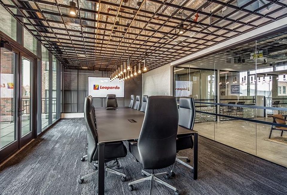 Leopardo's conference room at 210 North Carpenter