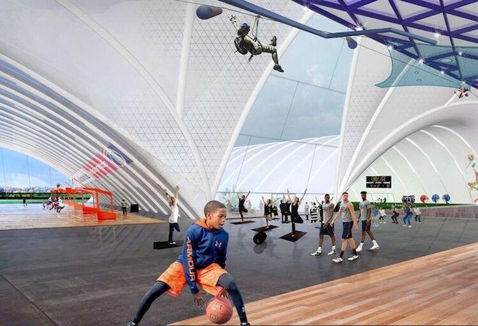 RFK sports complex interior rendering